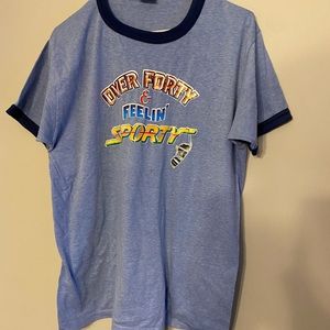 Vintage 80s single stitch T-shirt “Forty and feeling sporty” rare